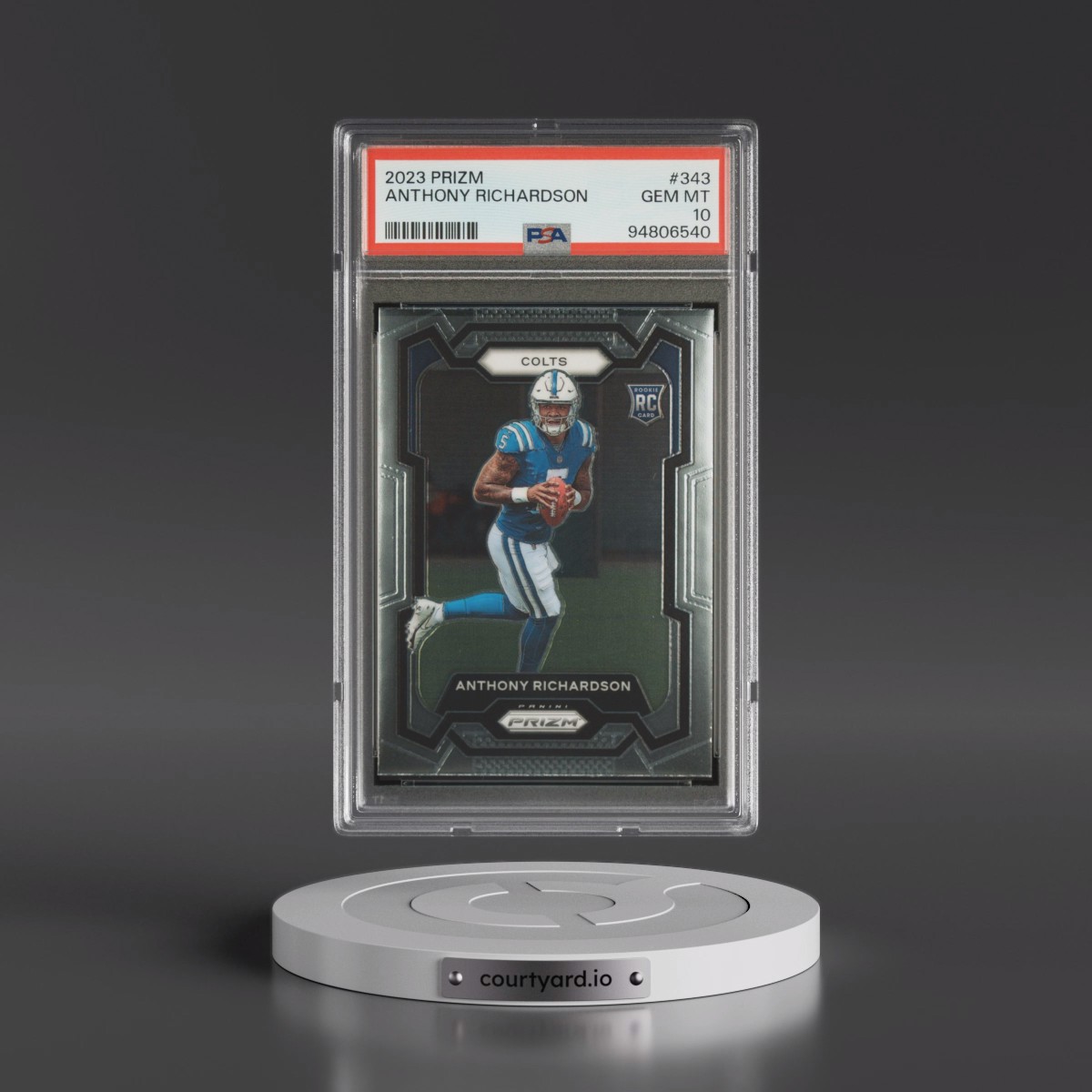 2023 Panini Prizm #343 Anthony Richardson (PSA 10 GEM MINT)