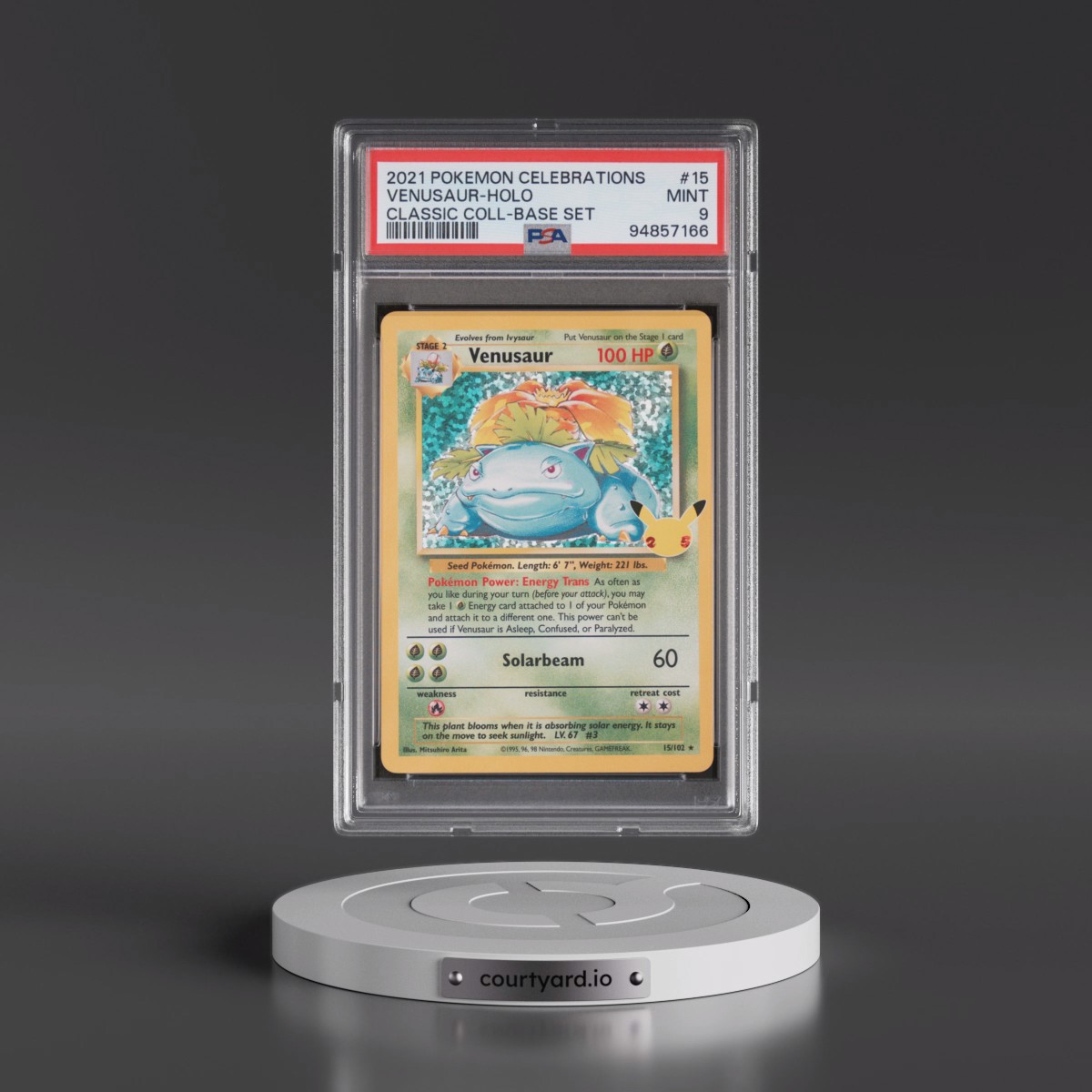 2021 Pokémon Celebrations Classic Collection #15 Venusaur - Holo (PSA 9 MINT)