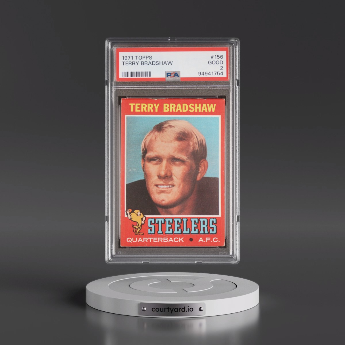 1971 Topps #156 Terry Bradshaw (PSA 2 GOOD)