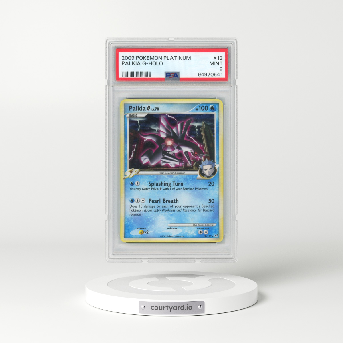 2009 Pokémon Platinum #12 Palkia G - Holo (PSA 9 MINT)