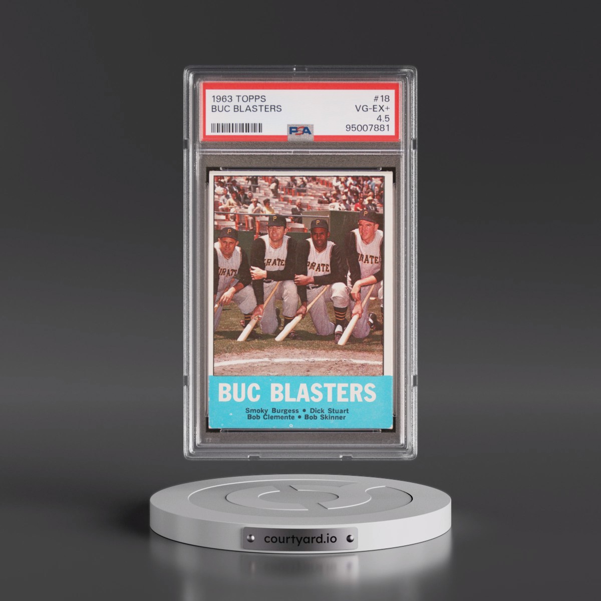1963 Topps #18 Buc Blasters (PSA 4.5 VG-EX+)