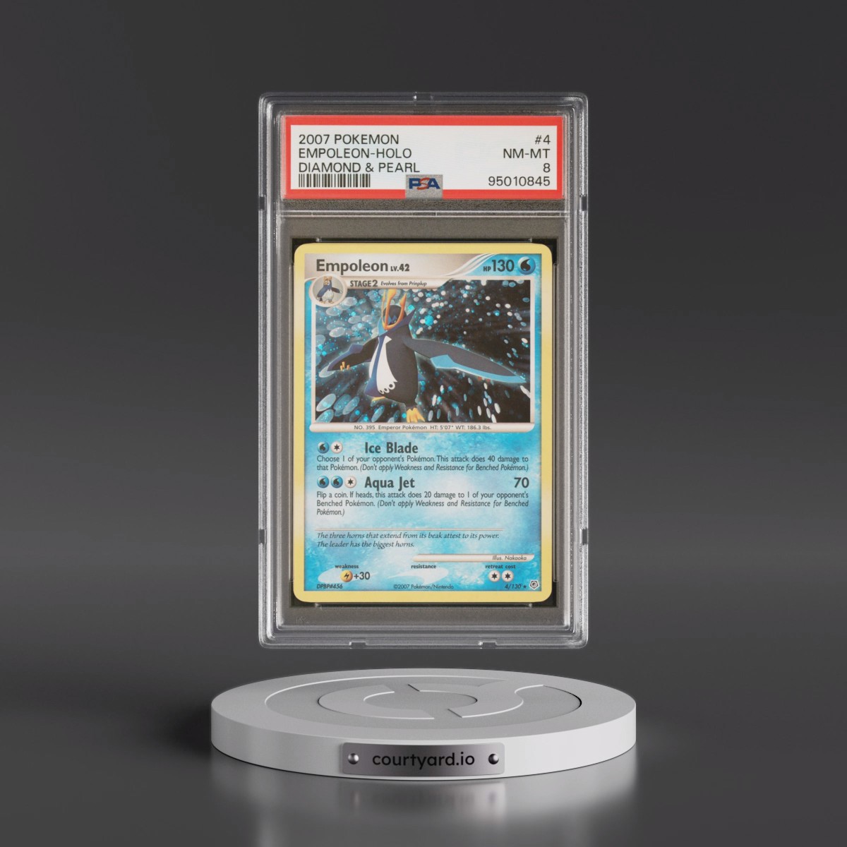 2007 Pokémon Diamond & Pearl #4 Empoleon - Holo (PSA 8 NM-MT)