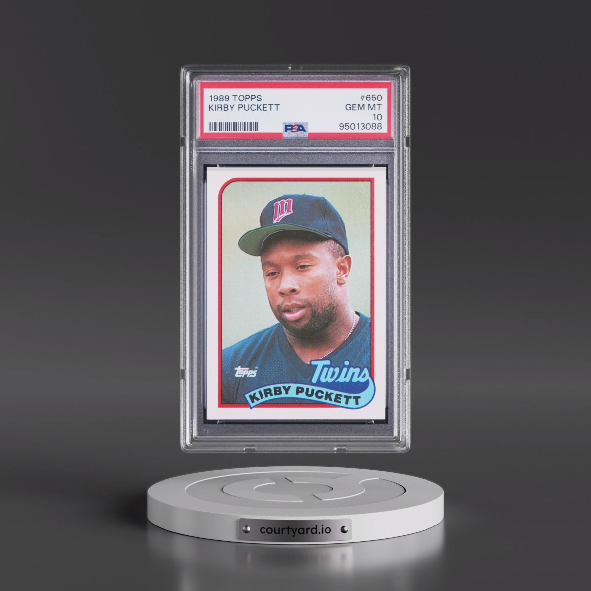 1989 Topps #650 Kirby Puckett (PSA 10 GEM MINT)