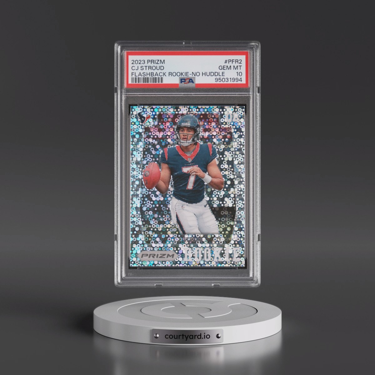 2023 Panini Prizm Prizm Flashback Rookie CJ Stroud - No Huddle #PFR2 PSA 10