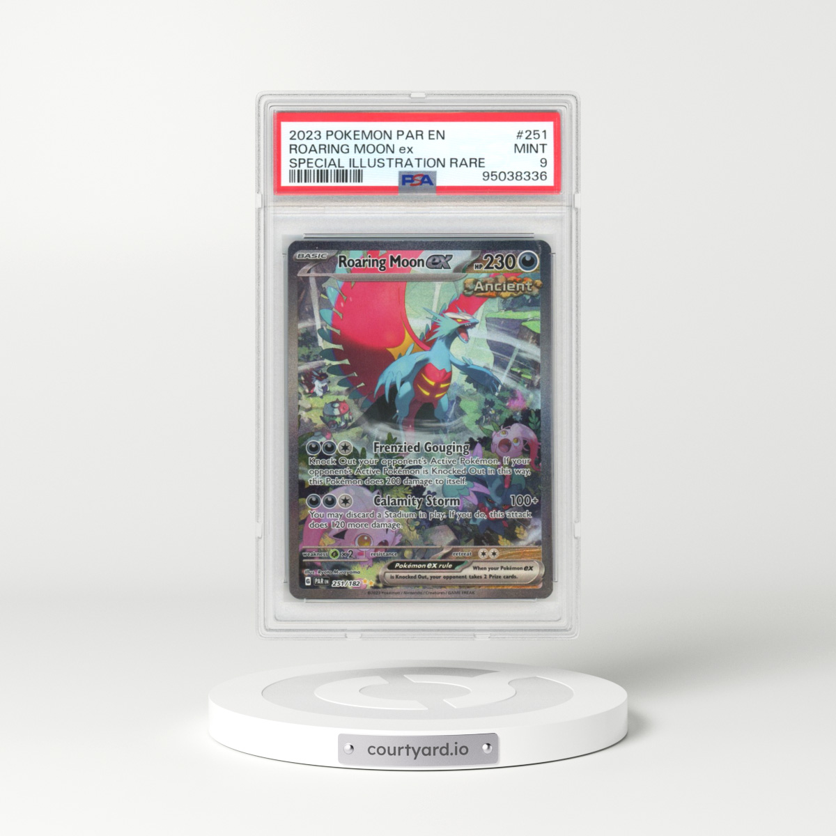 2023 Paradox Rift - PAR EN #251 Roaring Moon ex - Special Illustration Rare (PSA 9 MINT)