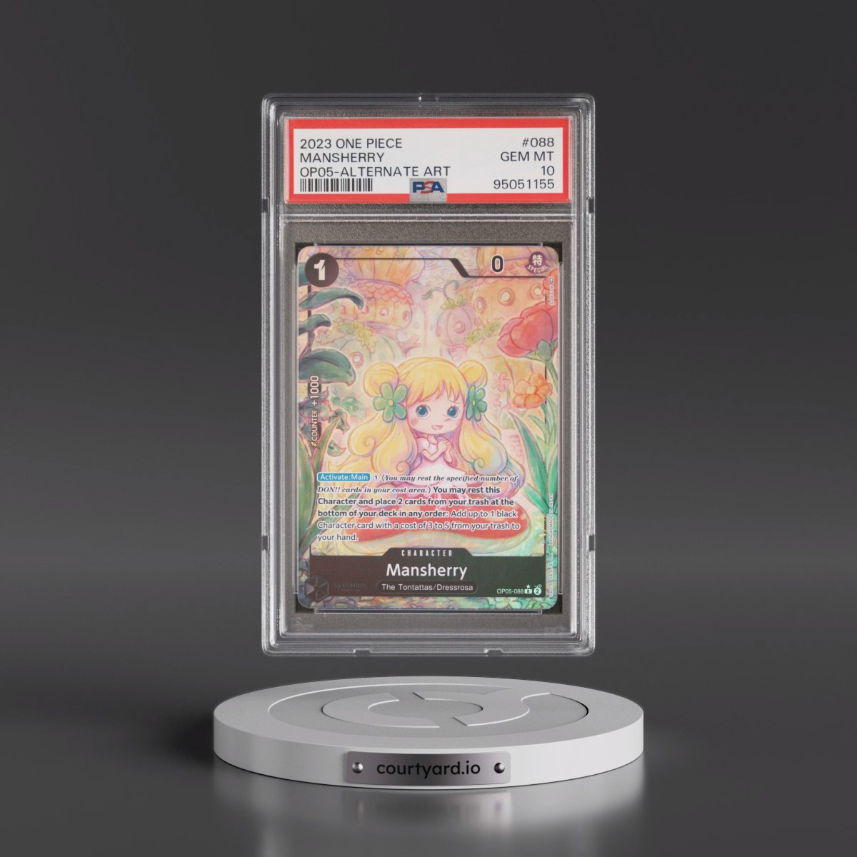 2023 One Piece OP05-Awakening of the New Era #088 Mansherry - Alternate Art (PSA 10 GEM MINT)
