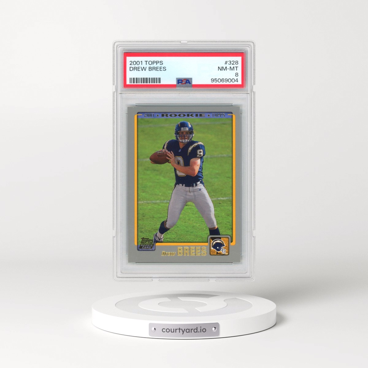 2001 Topps Drew Brees #328 PSA 8