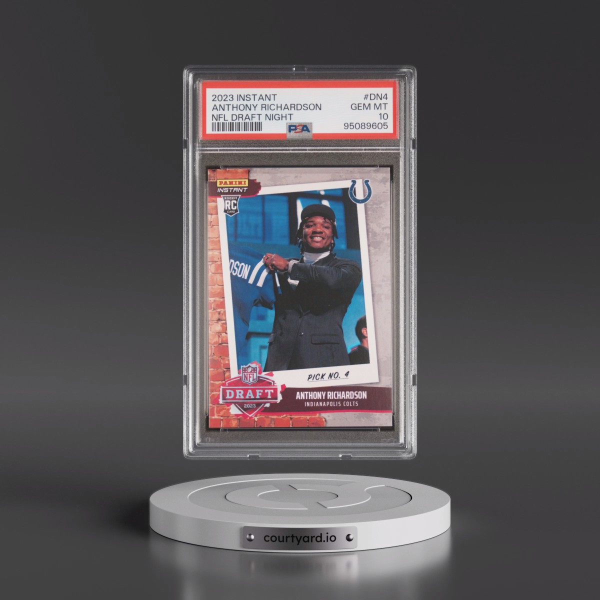 2023 Panini Instant NFL Draft Night #DN4 Anthony Richardson (PSA 10 GEM MINT)