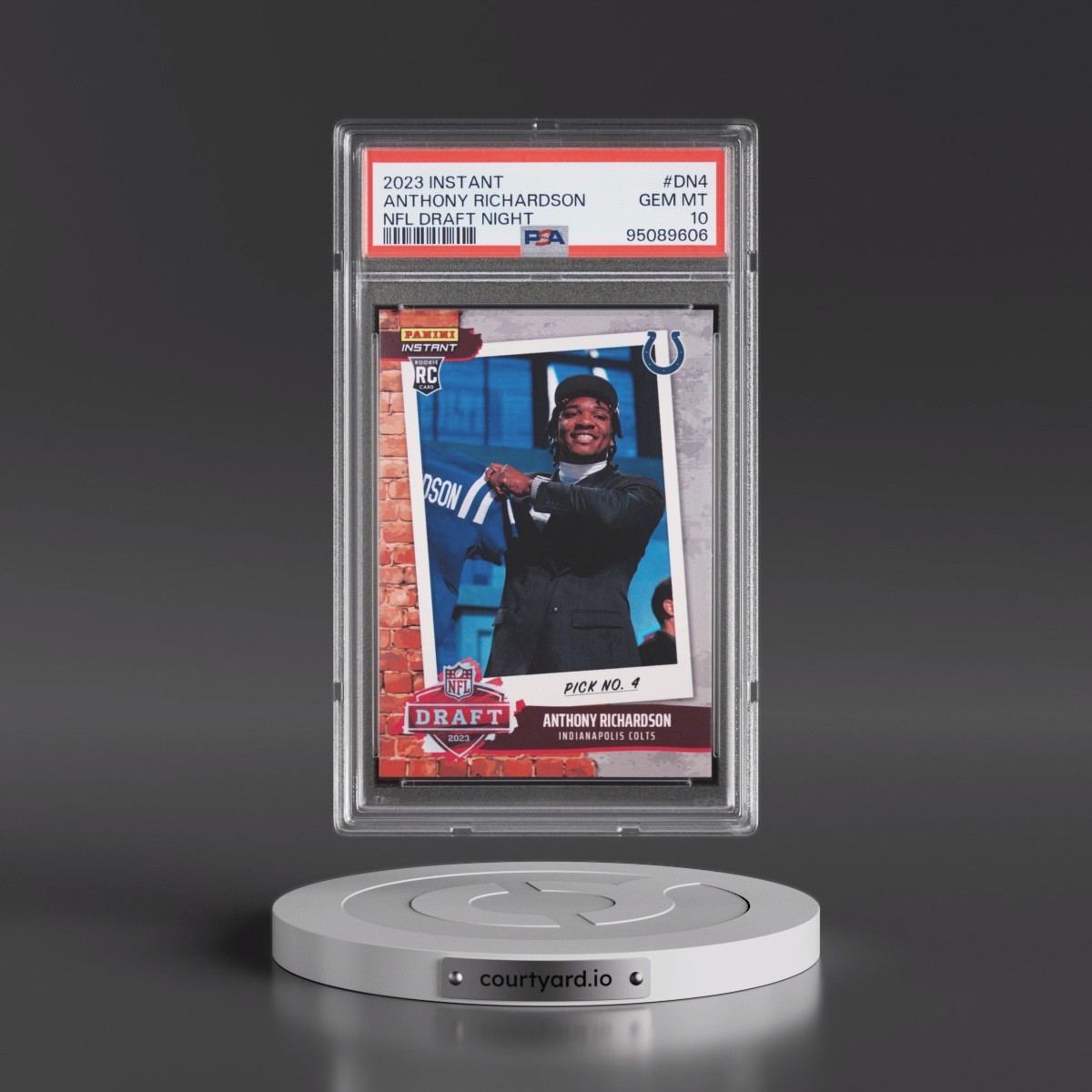 2023 Panini Instant NFL Draft Night #DN4 Anthony Richardson (PSA 10 GEM MINT)