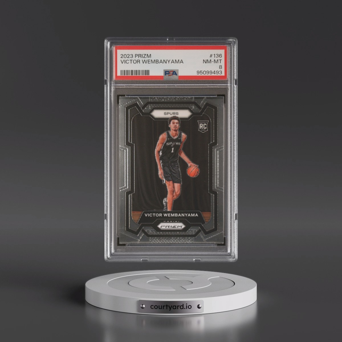 2023 Panini Prizm #136 Victor Wembanyama (PSA 8 NM-MT)
