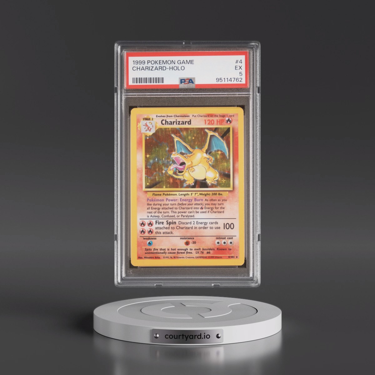 1999 Pokémon Game #4 Charizard - Holo (PSA 5 EX)