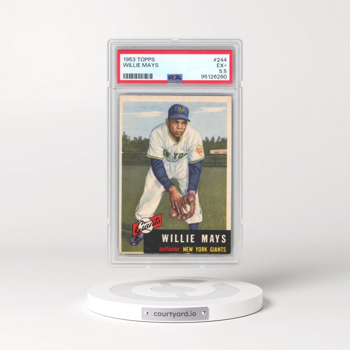 1953 Topps #244 Willie Mays (PSA 5.5 EX+)