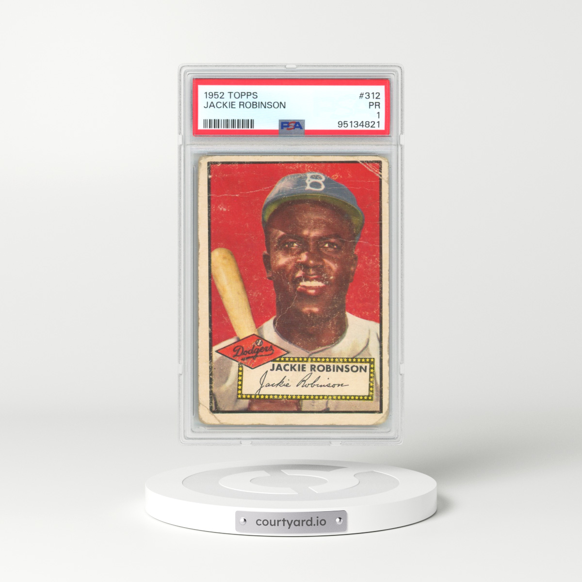 1952 Topps #312 Jackie Robinson (PSA 1 PR)