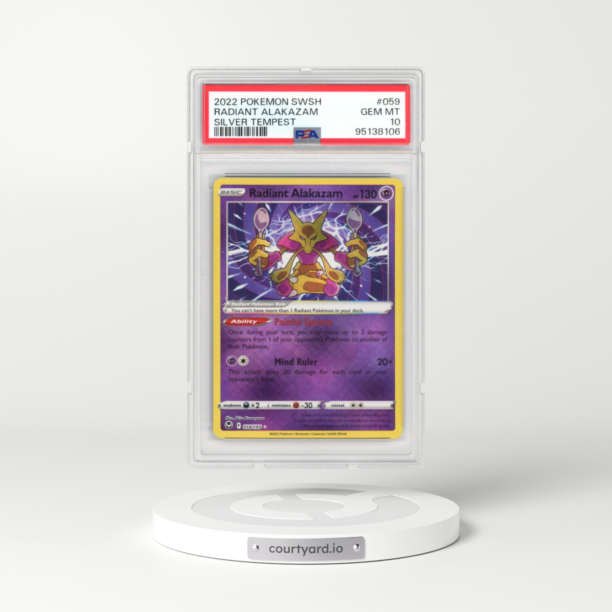 2022 Silver Tempest #059 Radiant Alakazam (PSA 10 GEM MINT)