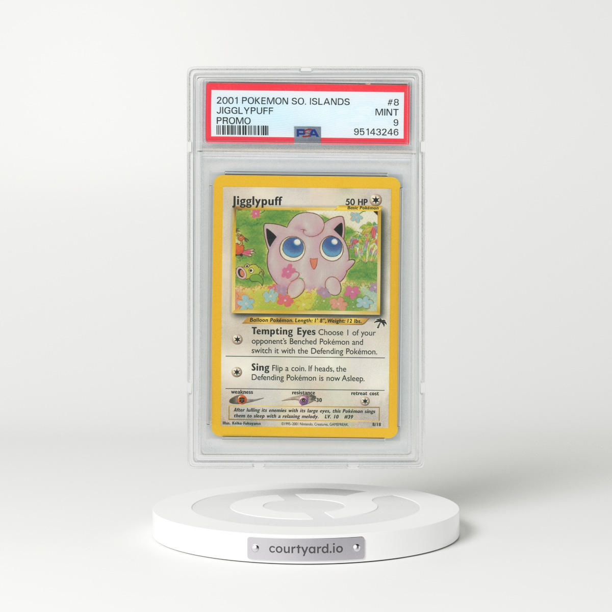 2001 Pokémon Southern Islands Promo #8 Jigglypuff (PSA 9 MINT)