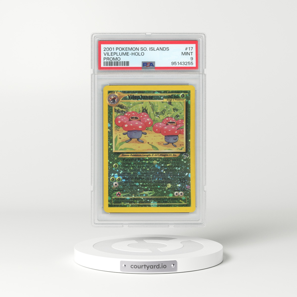 2001 Pokémon Southern Islands Promo #17 Vileplume - Holo (PSA 9 MINT)