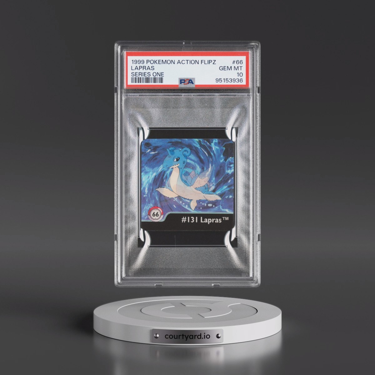 1999 Pokémon Action Flipz Series One #66 Lapras (PSA 10 GEM MINT)