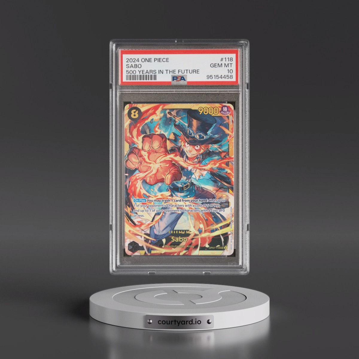 2024 One Piece 500 Years in the Future #118 Sabo (PSA 10 GEM MINT)