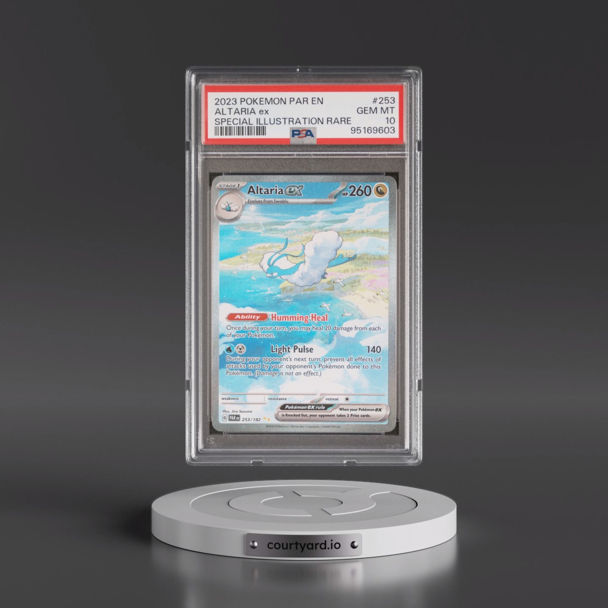 2023 Pokémon Par EN-Paradox Rift #253 Altaria EX - Holo Special Illustration Rare (PSA 10 GEM MINT)