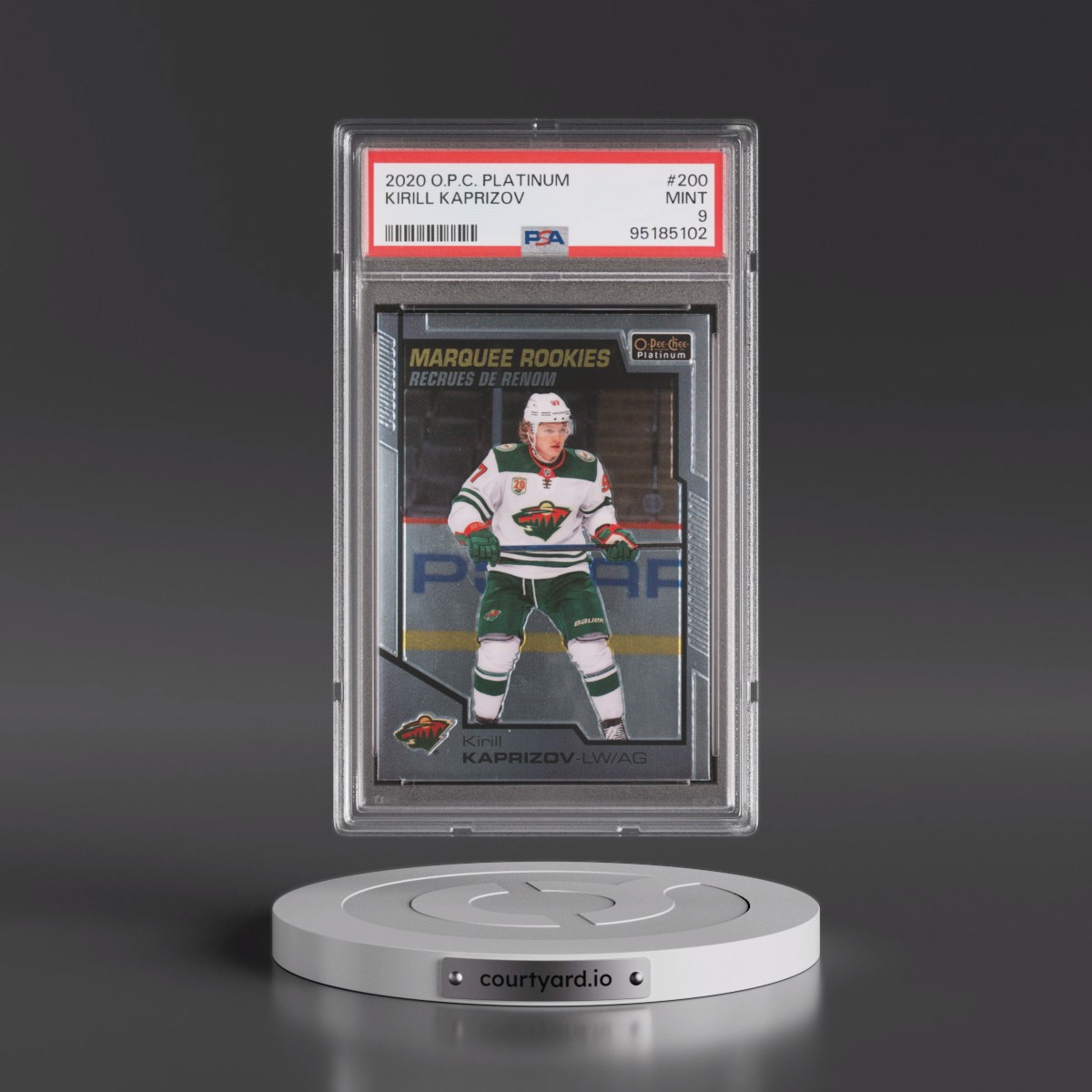2020 O-Pee-Chee Platinum Kirill Kaprizov #200 PSA 9