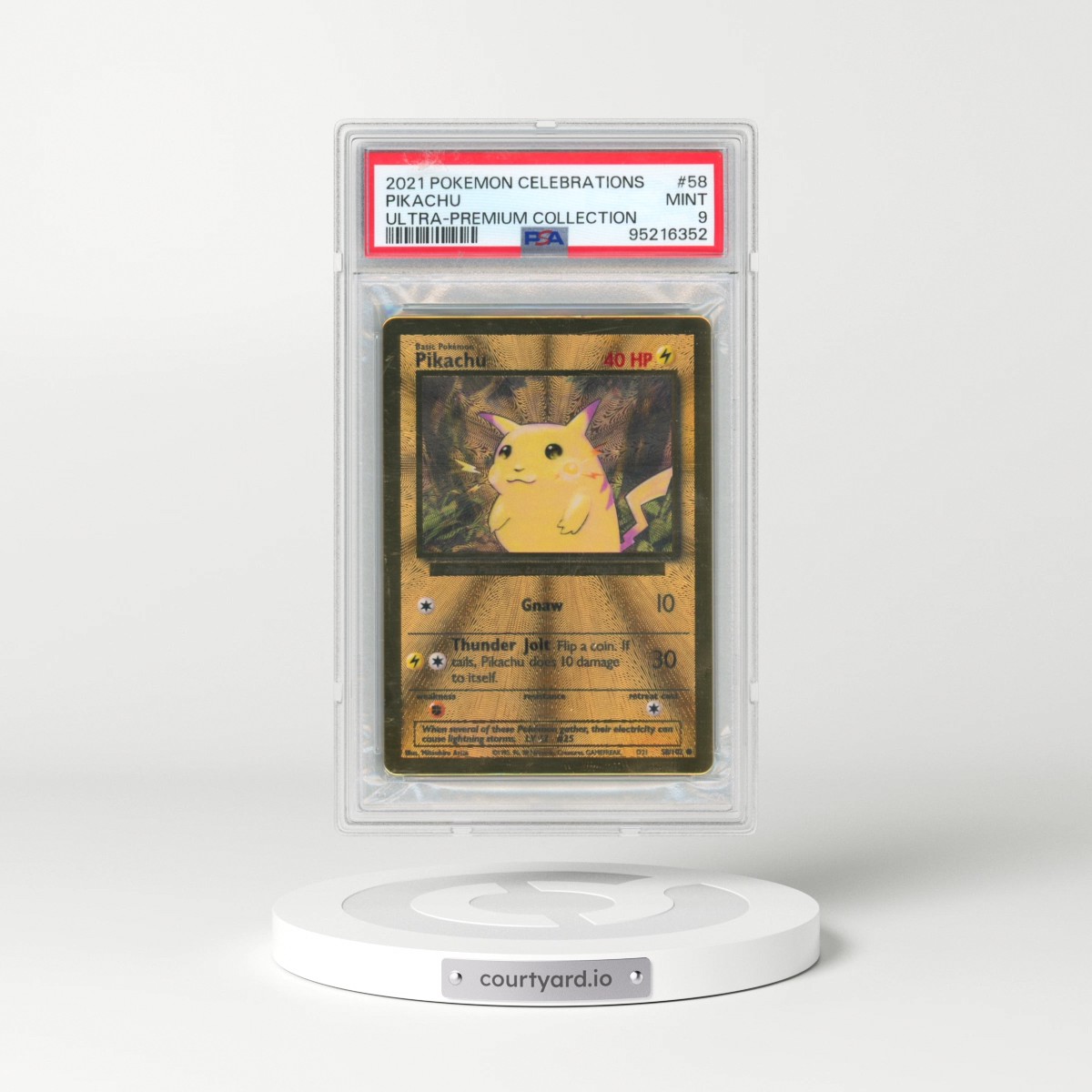 2021 Pokémon Celebrations Ultra-Premium Collection #58 Pikachu (PSA 9 MINT)
