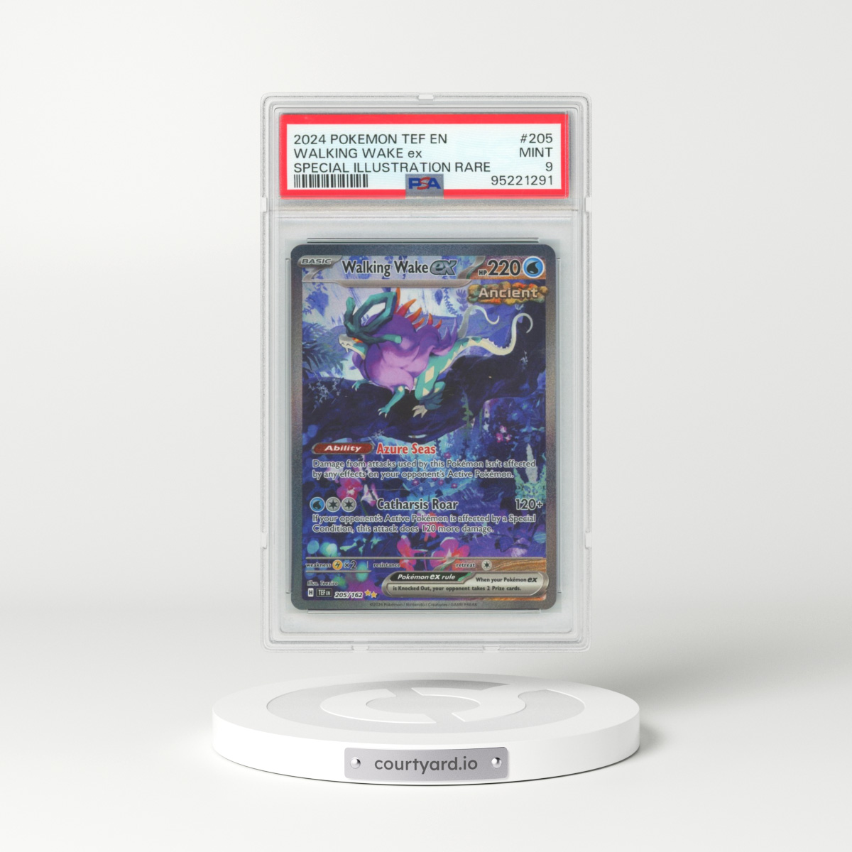 2023 Temporal Forces - TEF EN #205 Walking Wake ex - Special Illustration Rare (PSA 9 MINT)