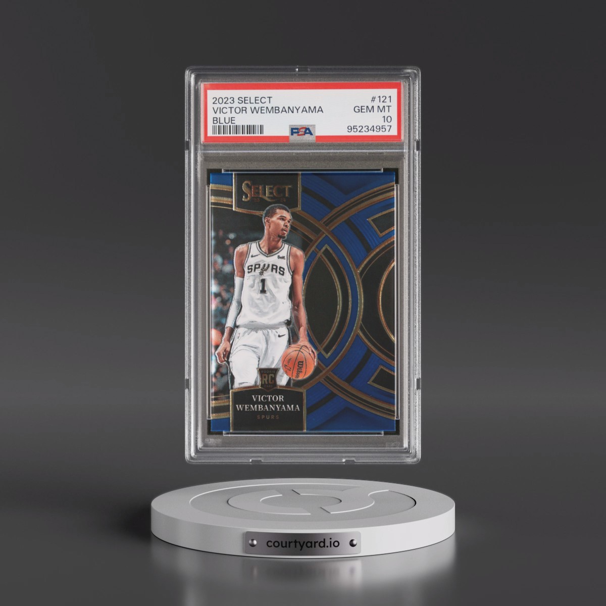 2023 Panini Select #121 Victor Wembanyama - Blue (PSA 10 GEM MINT)