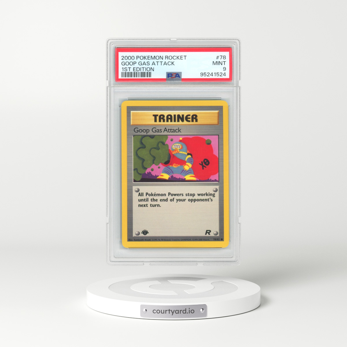 2000 Pokémon Rocket #78 Goop Gas Attack - 1st Edition (PSA 9 MINT)