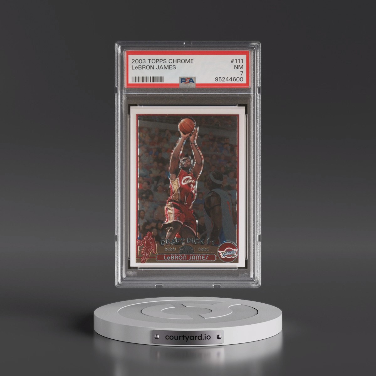 2003 Topps Chrome LeBron James #111 PSA 7