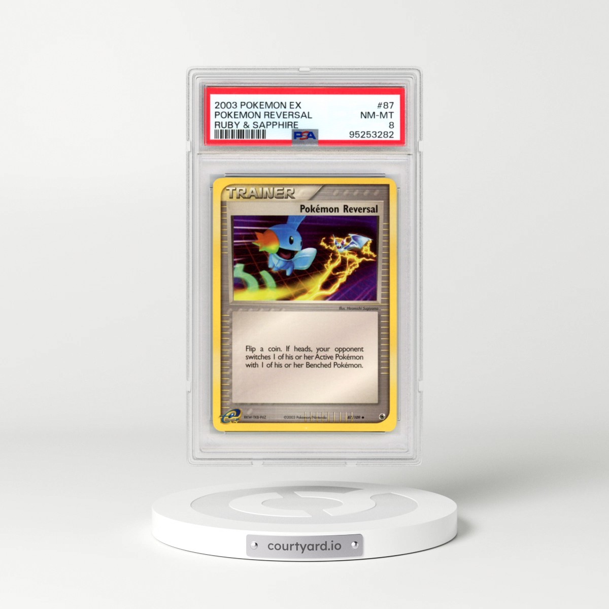2003 Pokémon EX Ruby & Sapphire #87 Pokemon Reversal (PSA 8 NM-MT)