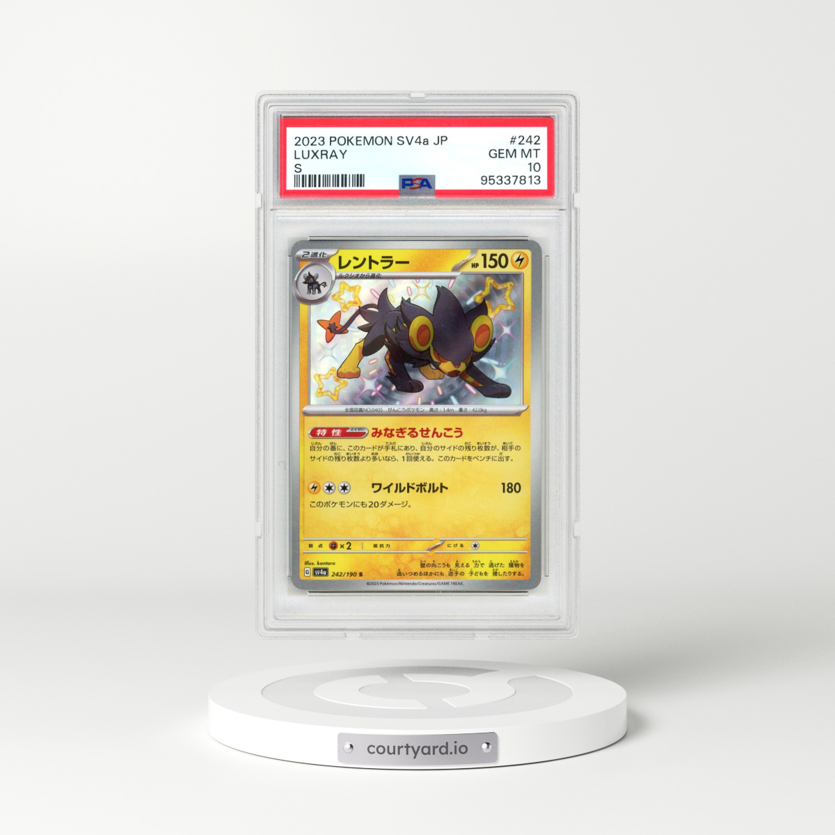 2023 Pokémon Sv4a-Shiny Treasure EX #242 Luxray - S (PSA 10 GEM MINT)