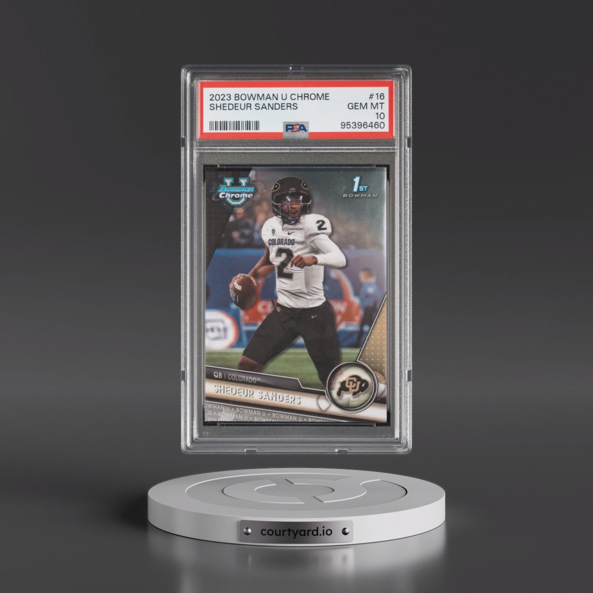 2023 Bowman University Chrome #16 Shedeur Sanders (PSA 10 GEM MINT)