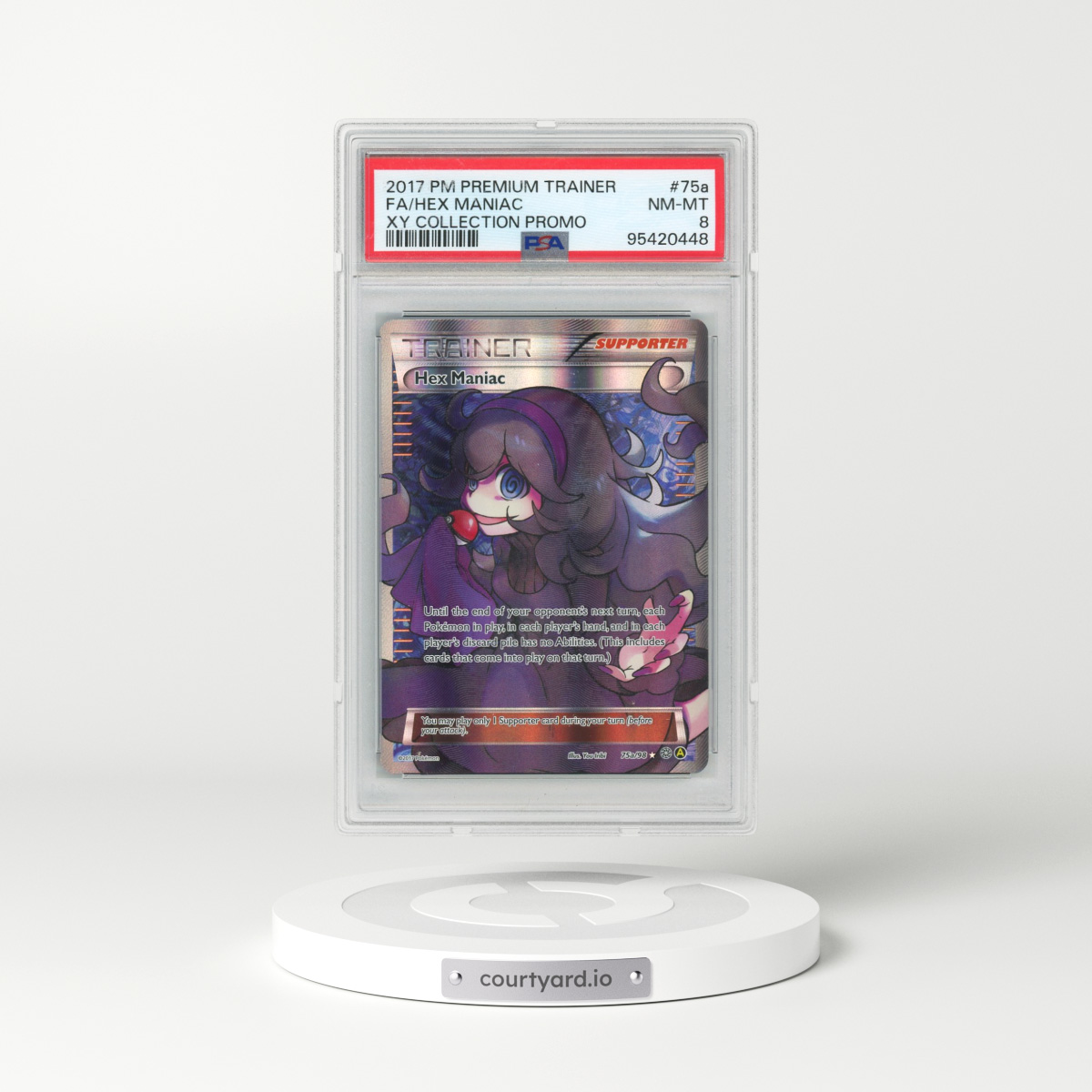 2017 Pokémon Premium Trainer XY Collection Promo #75a Hex Maniac - Full Art (PSA 8 NM-MT)