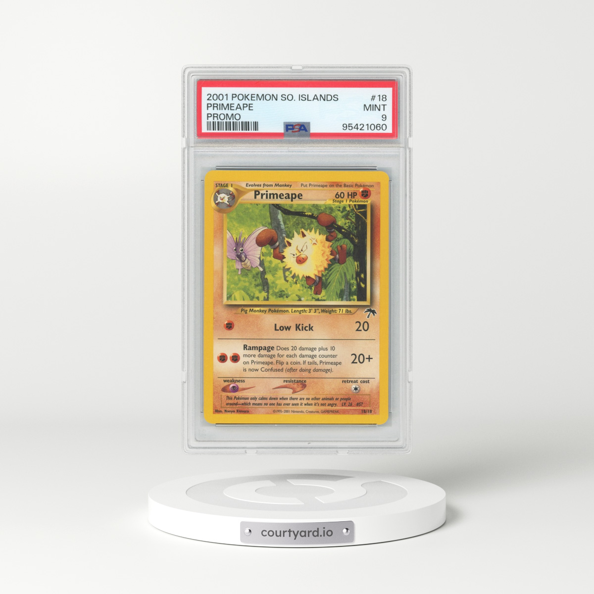 2001 Pokémon Southern Islands Promo #18 Primeape (PSA 9 MINT)
