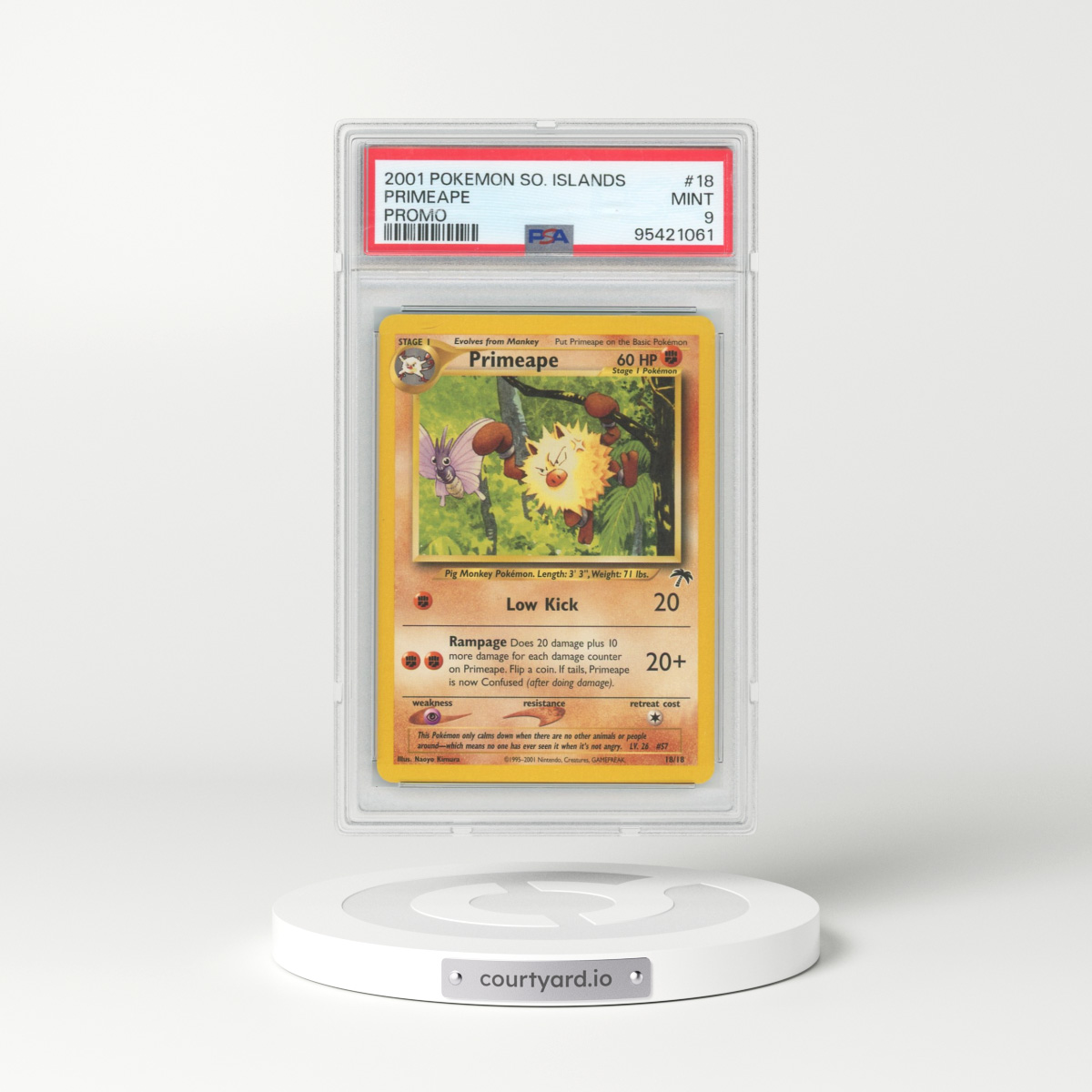 2001 Pokémon Southern Islands Promo #18 Primeape (PSA 9 MINT)