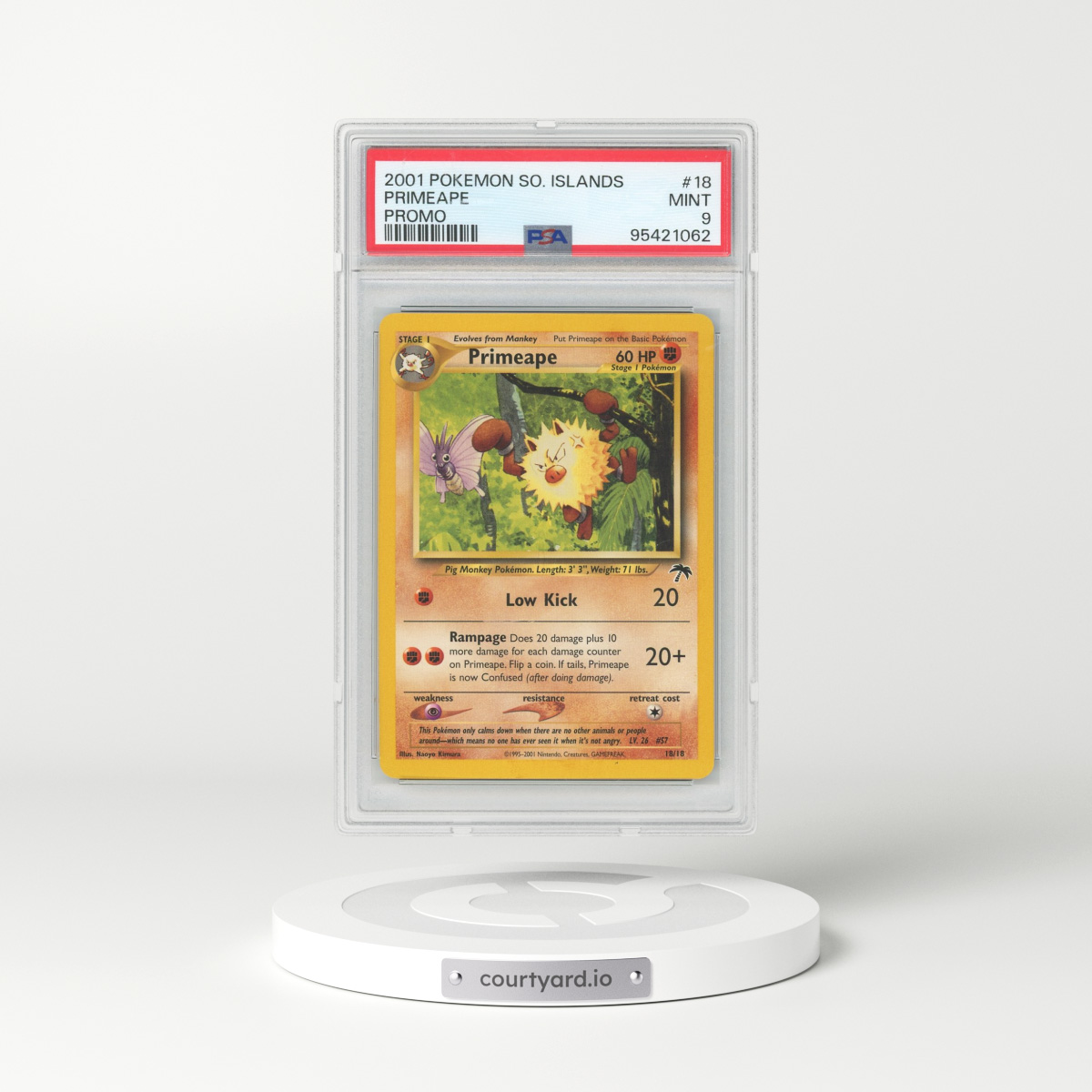 2001 Pokémon Southern Islands Promo #18 Primeape (PSA 9 MINT)