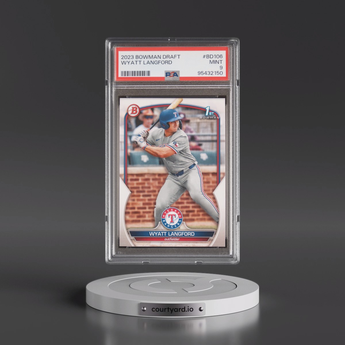 2023 Bowman Draft #BD106 Wyatt Langford (PSA 9 MINT)