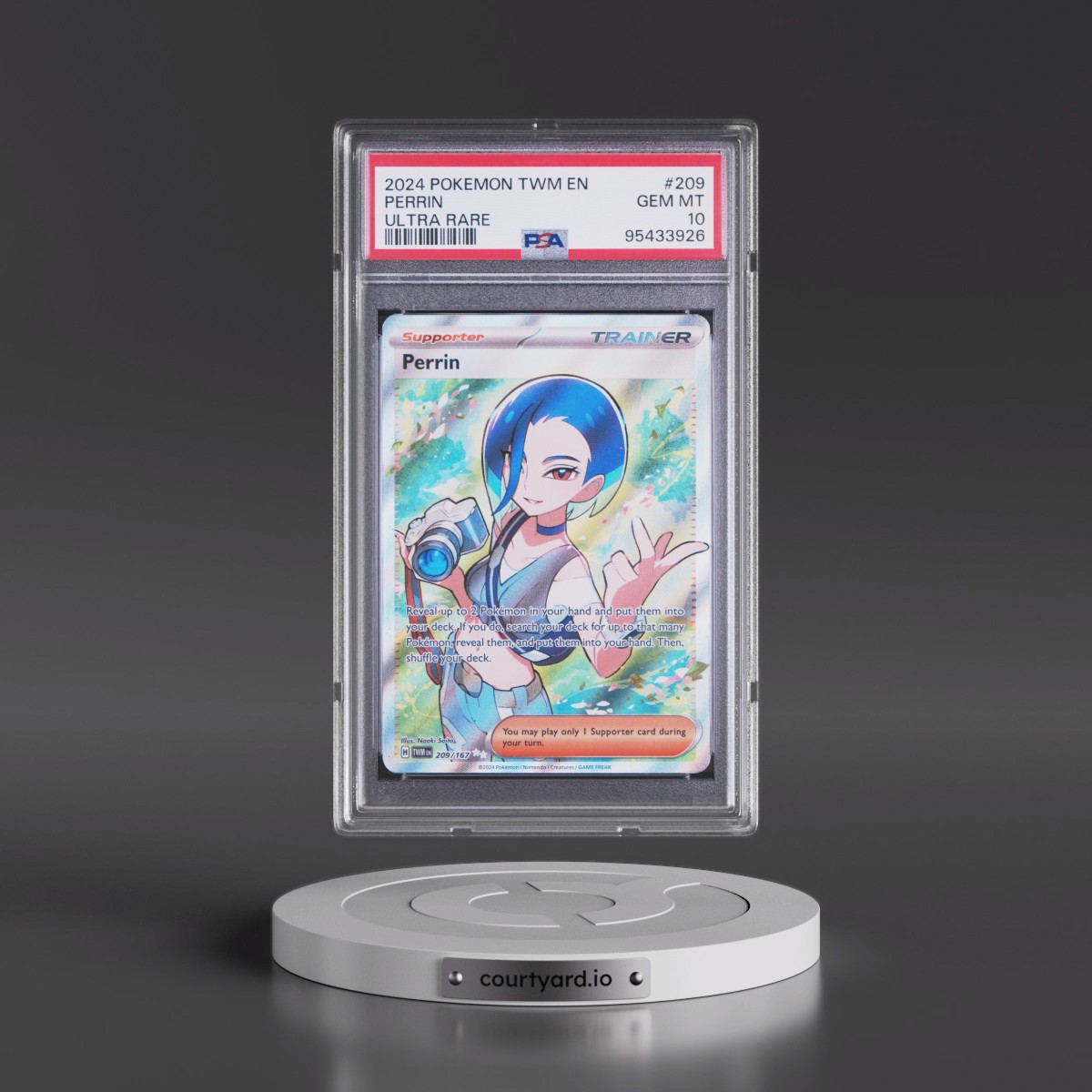 2024 Pokémon Twm EN-Twilight Masquerade #209 Perrin - Ultra Rare (PSA 10 GEM MINT)