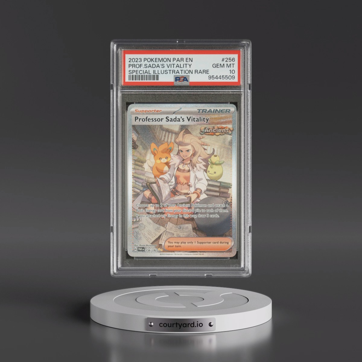 2023 Pokémon Par EN-Paradox Rift #256 Professor Sada's Vitality - Special Illustration Rare (PSA 10 GEM MINT)