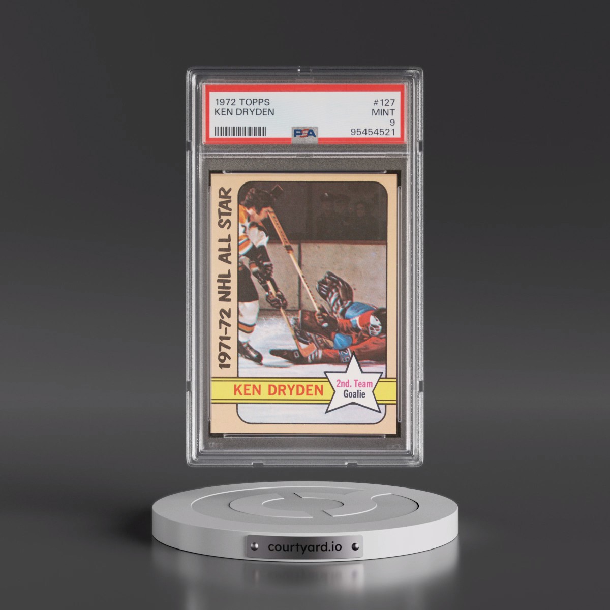 1972 Topps #127 Ken Dryden (PSA 9 MINT)