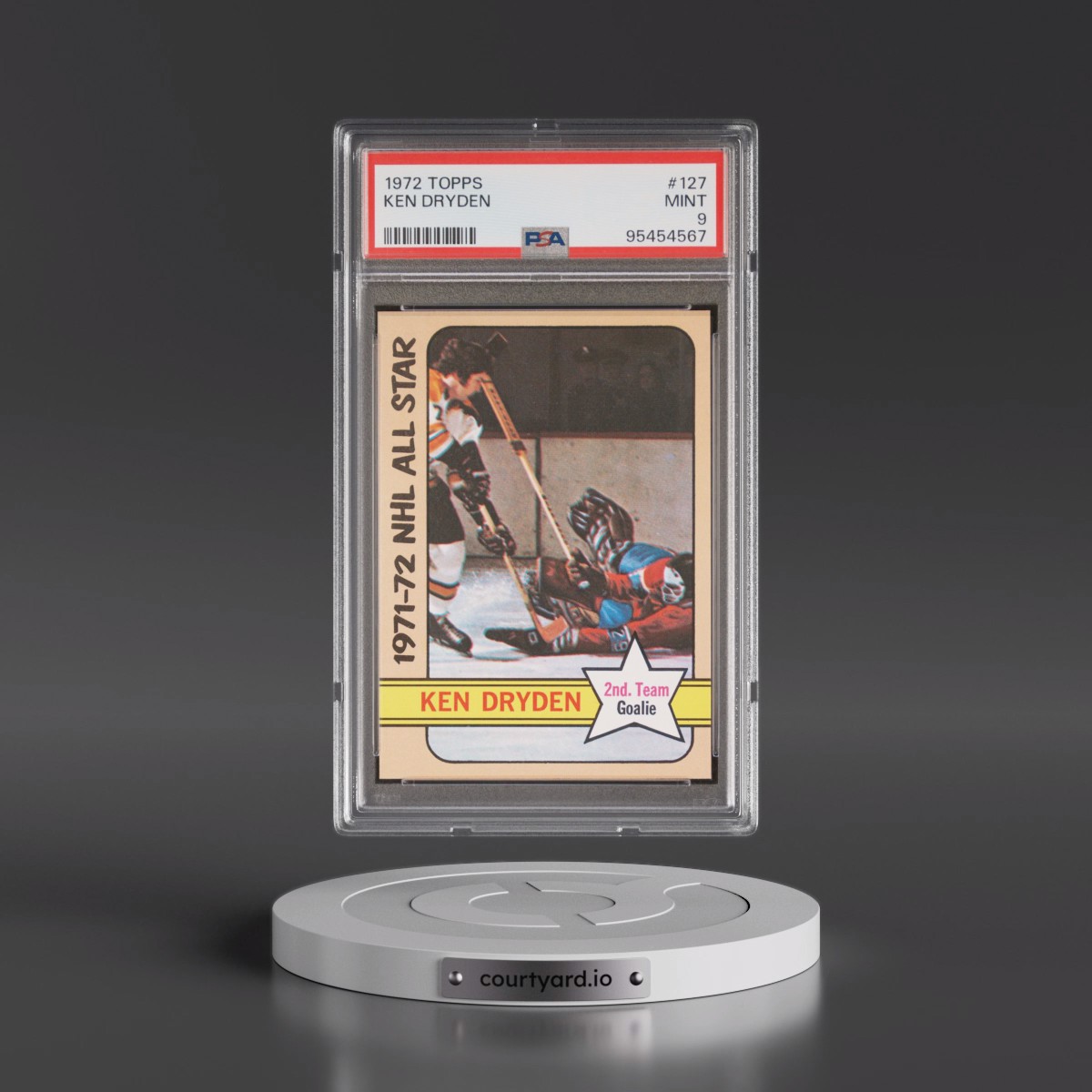 1972 Topps #127 Ken Dryden (PSA 9 MINT)