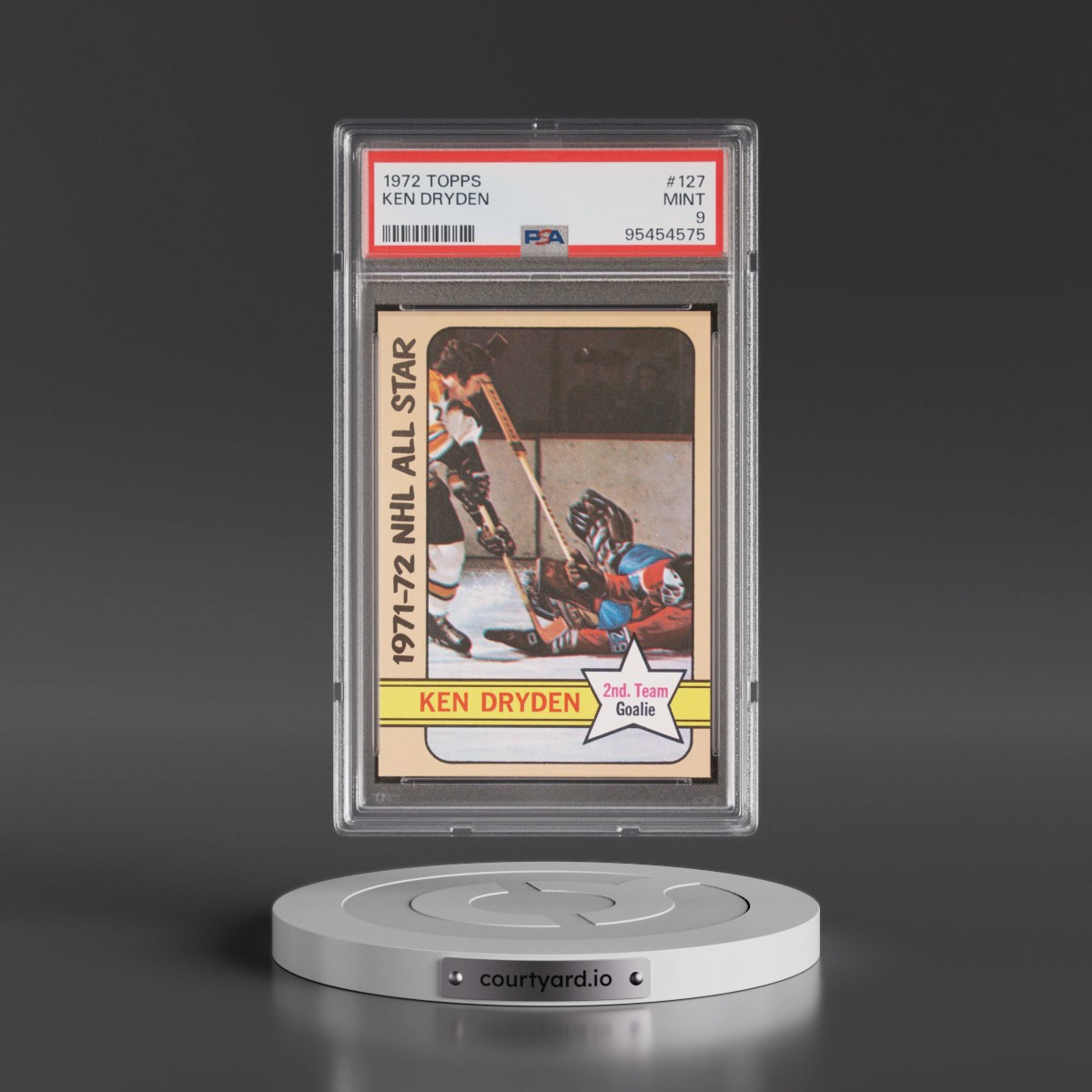 1972 Topps #127 Ken Dryden (PSA 9 MINT)