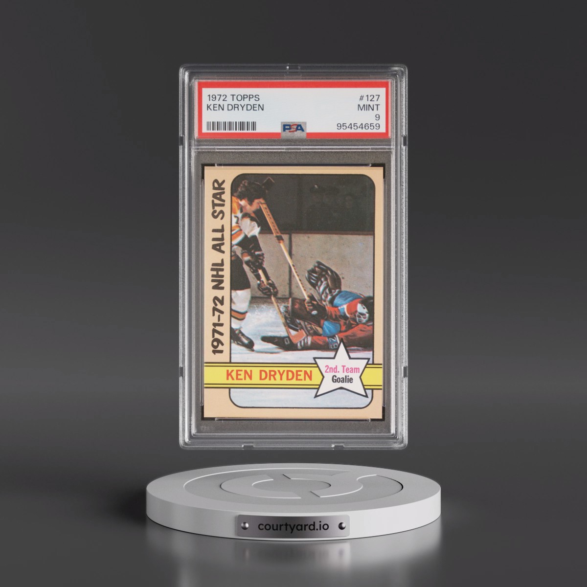 1972 Topps #127 Ken Dryden (PSA 9 MINT)