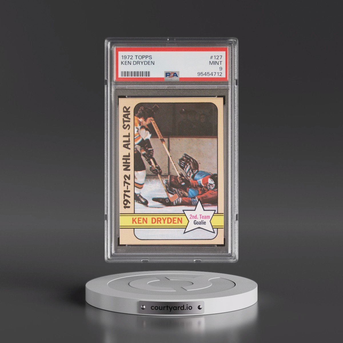 1972 Topps #127 Ken Dryden (PSA 9 MINT)