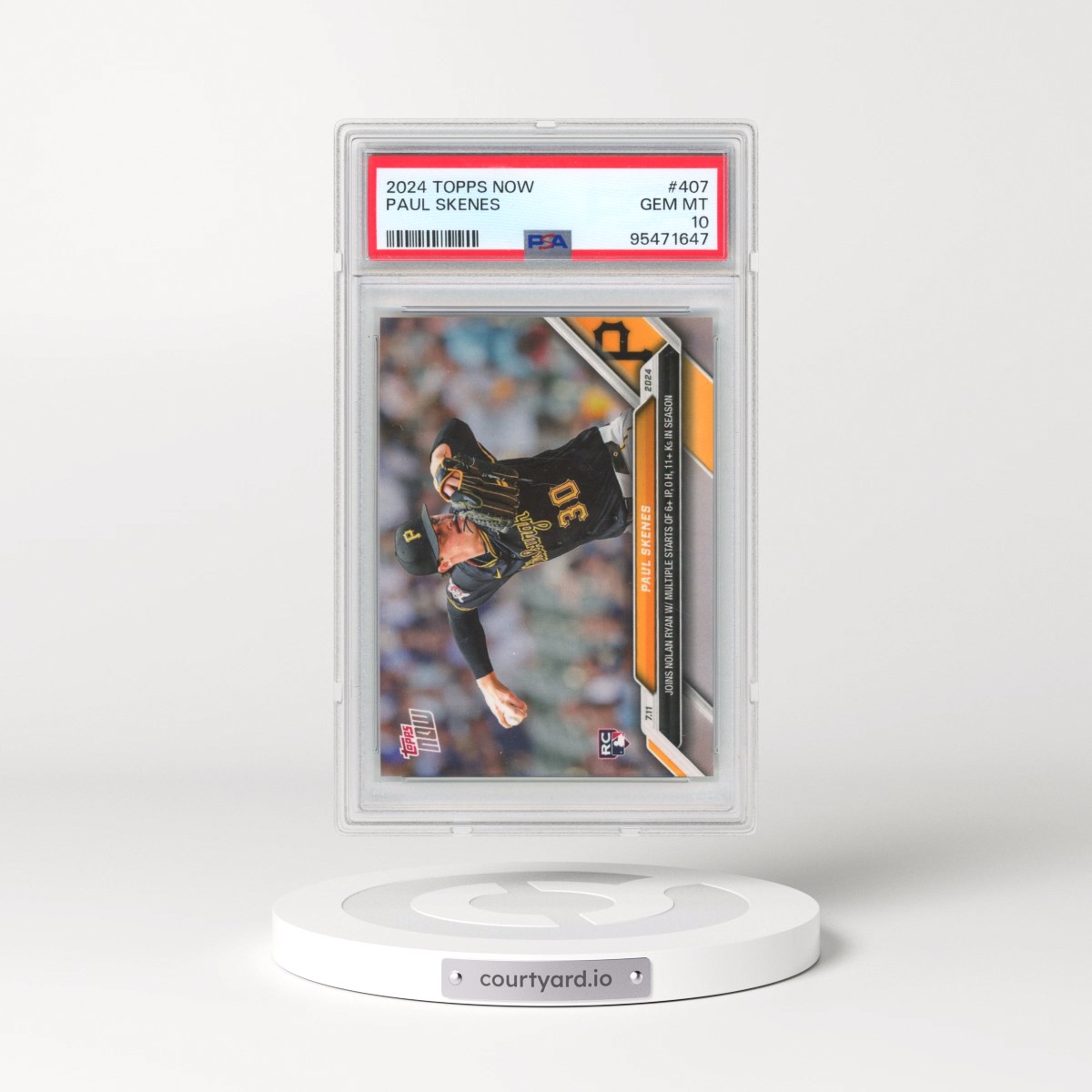 2024 Topps Now #407 Paul Skenes (PSA 10 GEM MINT)