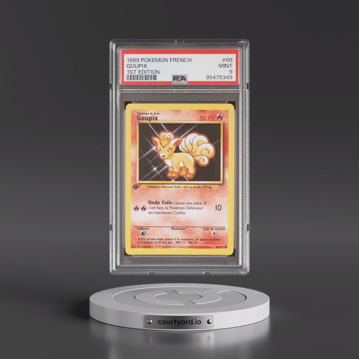 1999 Pokémon #68 Goupix - 1st Edition (PSA 9 MINT)