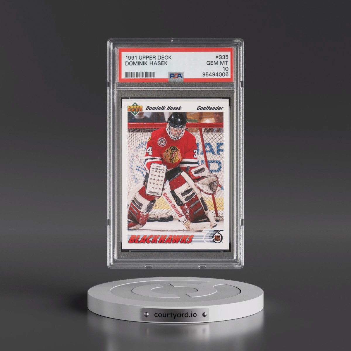1991 Upper Deck #335 Dominik Hasek (PSA 10 GEM MINT)