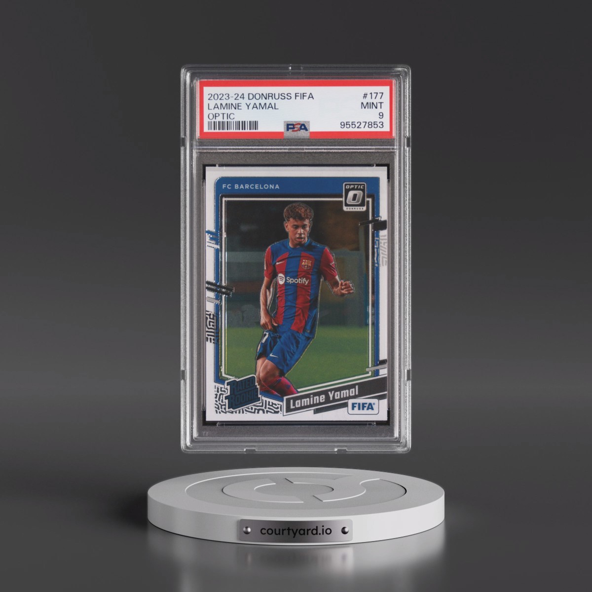 2023 Panini Donruss FIFA Lamine Yamal - Optic #177 PSA 9