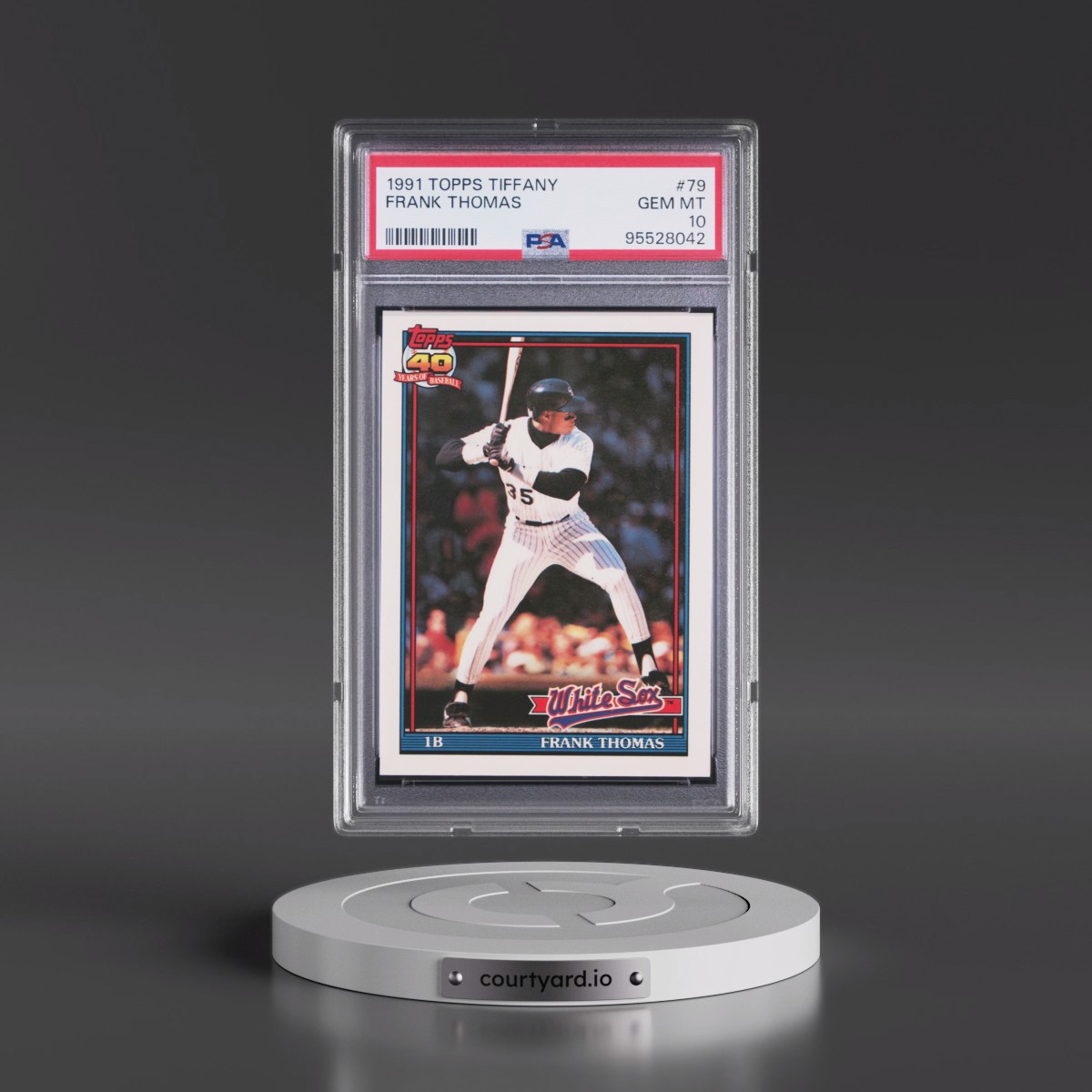 1991 Topps Tiffany #79 Frank Thomas (PSA 10 GEM MINT)
