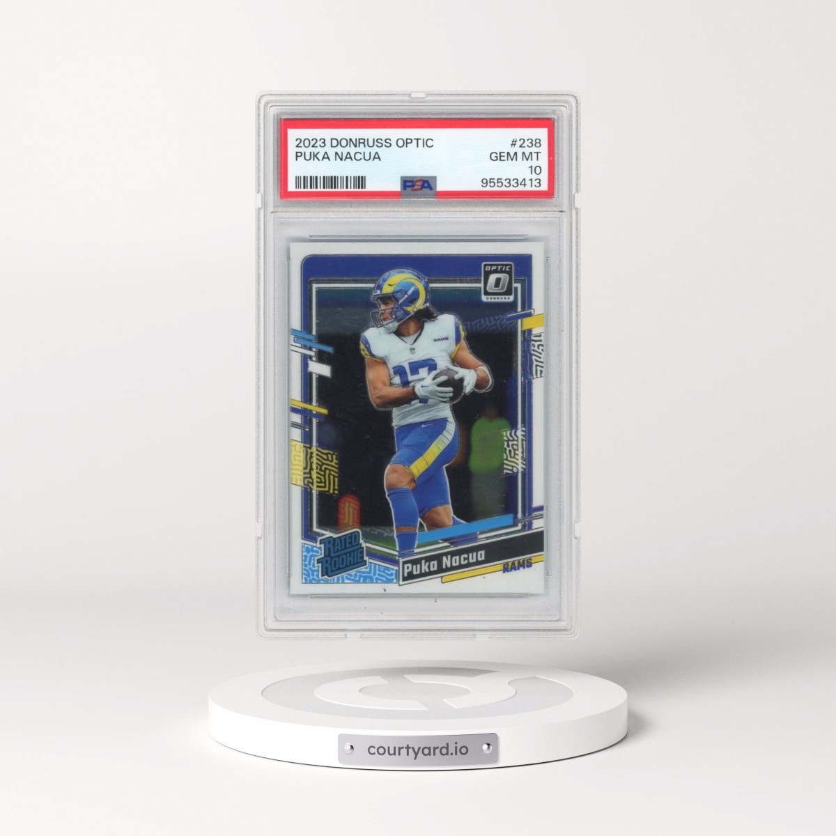2023 Panini Donruss Optic #238 Puka Nacua (PSA 10 GEM MINT)